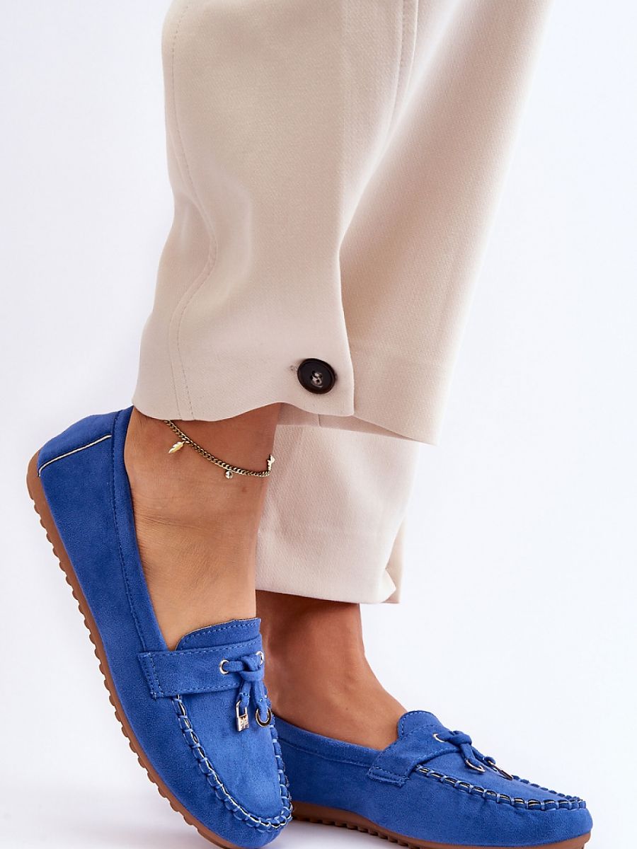 Mocassini Donna Blu Eleganti