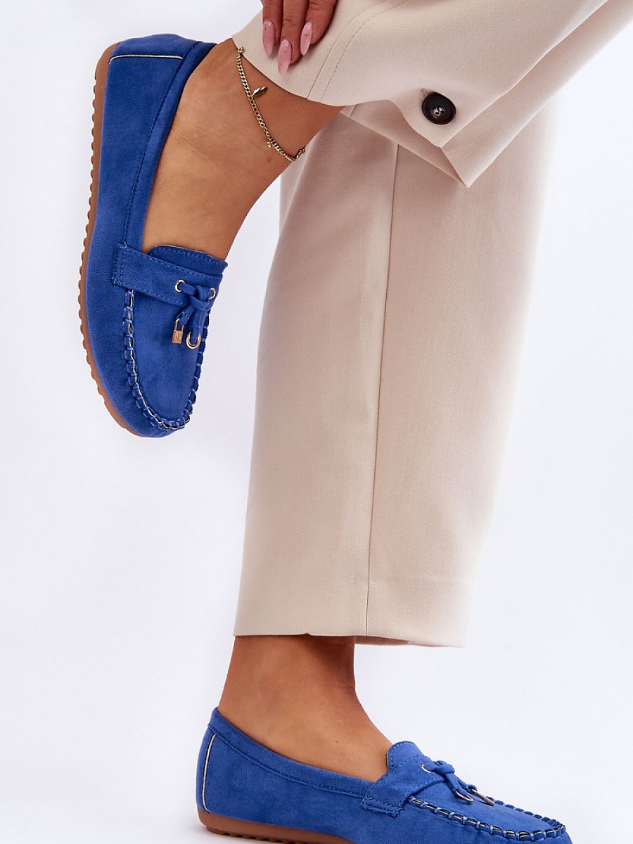 Mocassini Donna Blu Eleganti