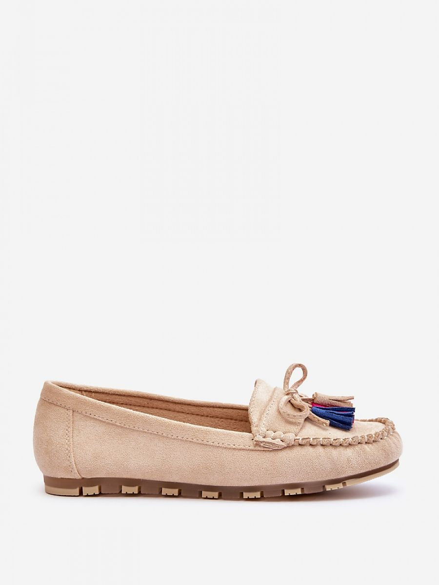 Mocassini Donna Beige Eleganti