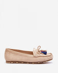 Mocassini Donna Beige Eleganti
