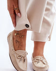 Mocassini Donna Beige alla Moda