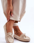 Mocassini Donna Beige alla Moda