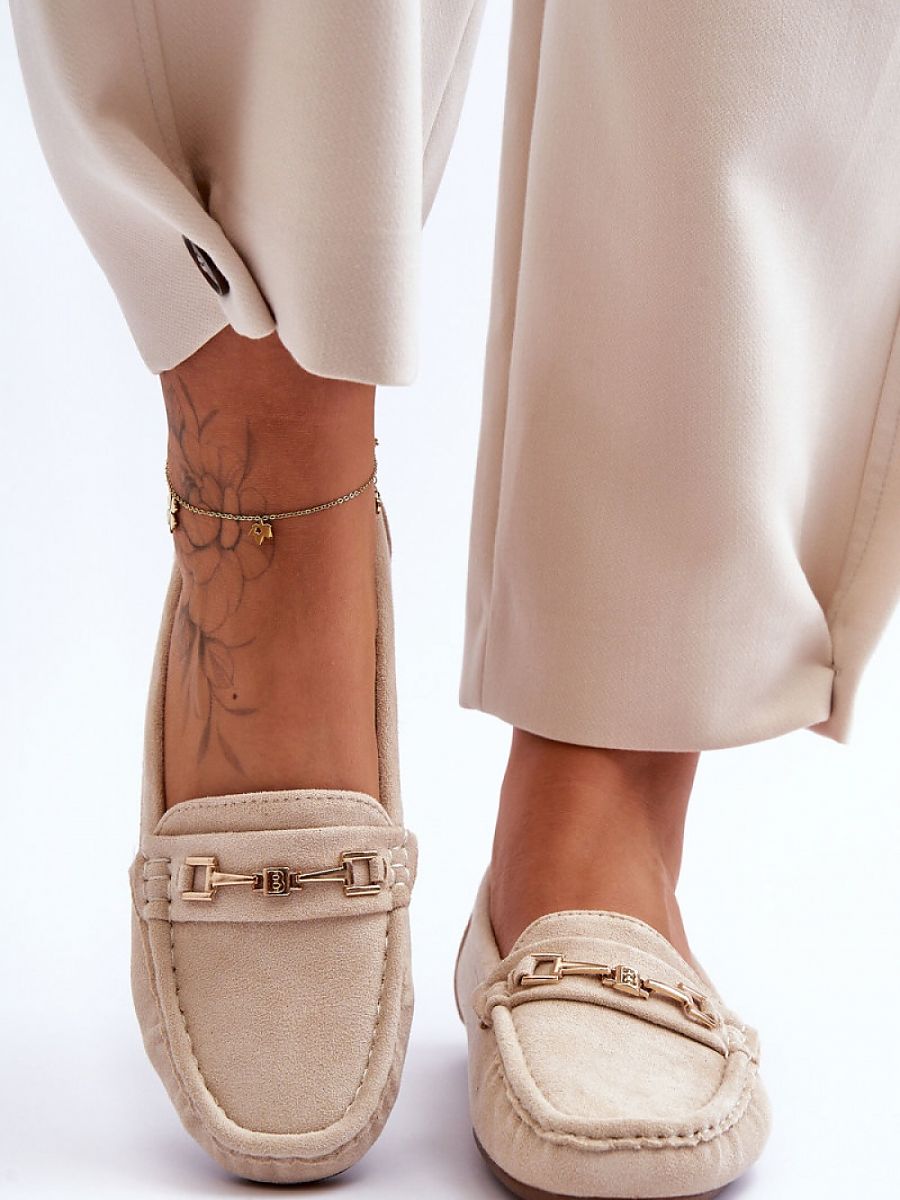 Mocassini Donna Beige Comodi