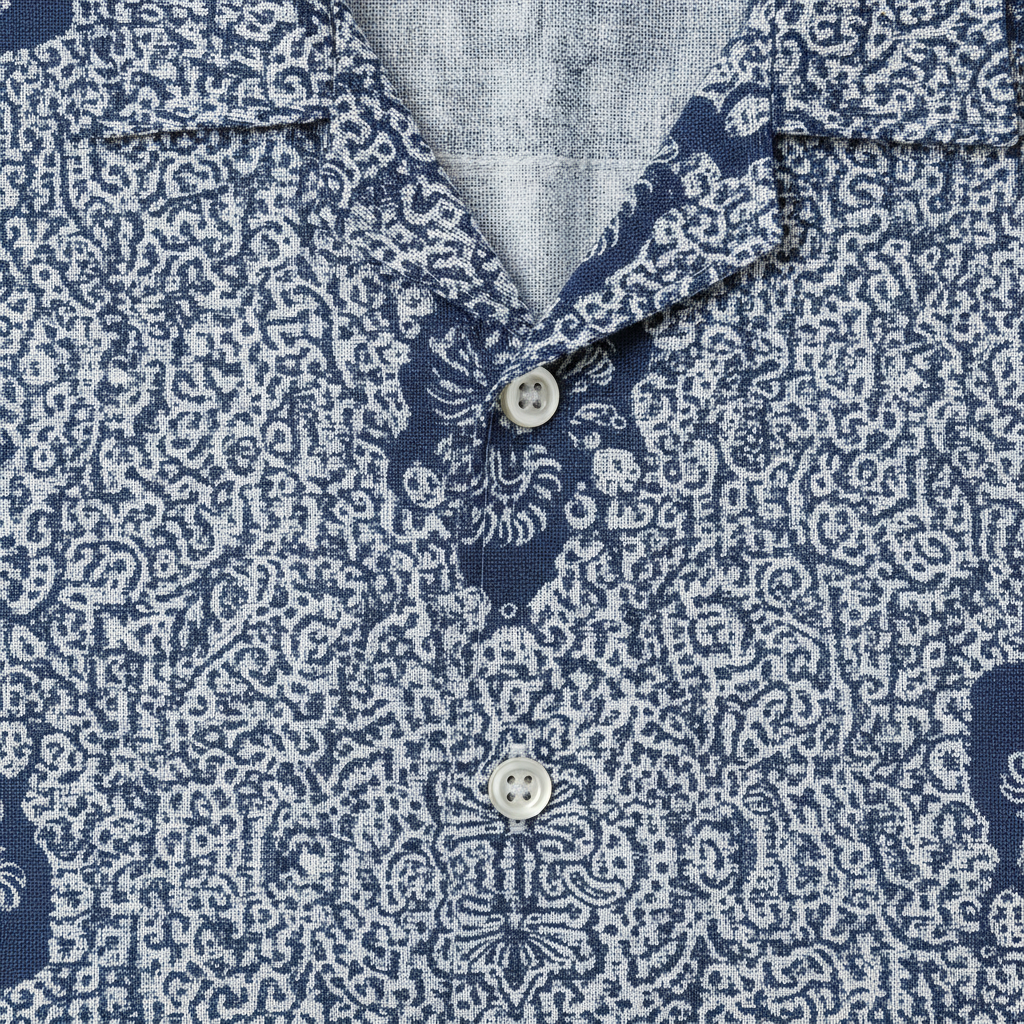 Completo Coordinato Uomo Camicia Batik e Pantaloncini - dettaglio