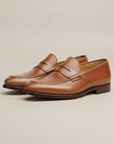 Mocassini Penny Uomo in Pelle – Classici ed Eleganti - Cuoio