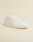 Sneakers Uomo in Pelle Bianca – Design Minimalista Casual Chic - Total White