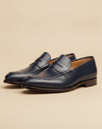 Mocassini Penny Uomo in Pelle – Classici ed Eleganti - Blu Navy