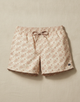 Costume Boxer Uomo con Coulisse – Fantasia Tropicale Estiva - Fiori Blu