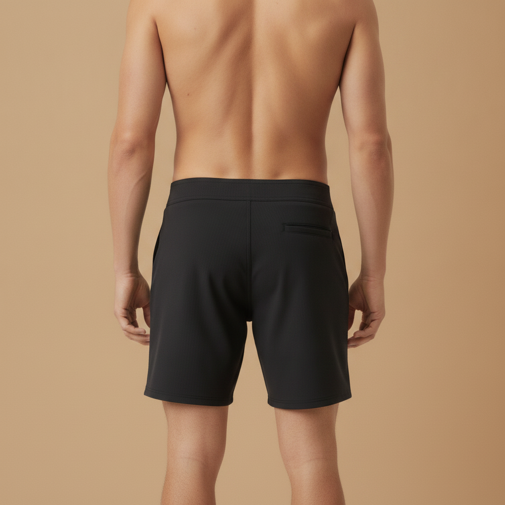 Costume Uomo Lungo al Ginocchio Quick-Dry – Sportivo e Coprente - vista posteriore