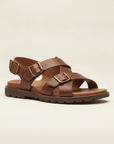 Sandali Uomo in Pelle – Eleganti e Comodi Estivi - Testa di Moro