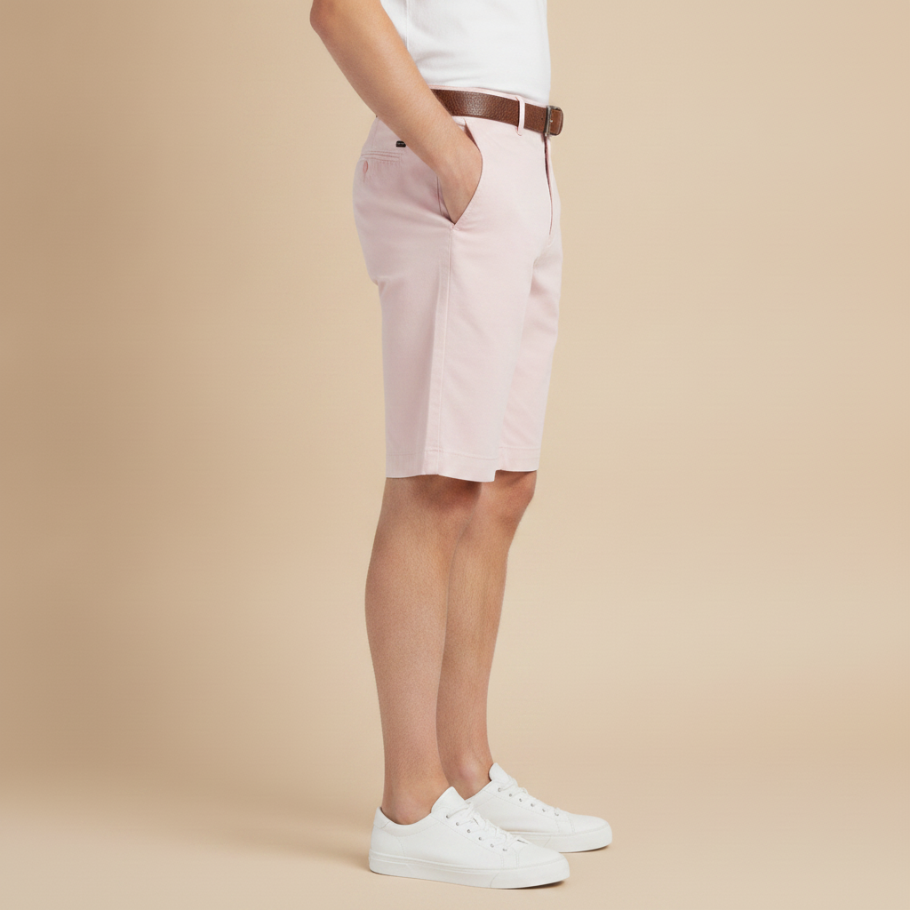 Pantaloncini Chino Uomo Colori Pastello – Estate Elegante e Fresca - vista laterale