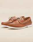 Scarpe da Barca Uomo in Pelle – Boat Shoes Classiche Estive - Cuoio