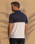 Polo Uomo Color Block Sportiva – Design Bicolore Dinamico - vista posteriore
