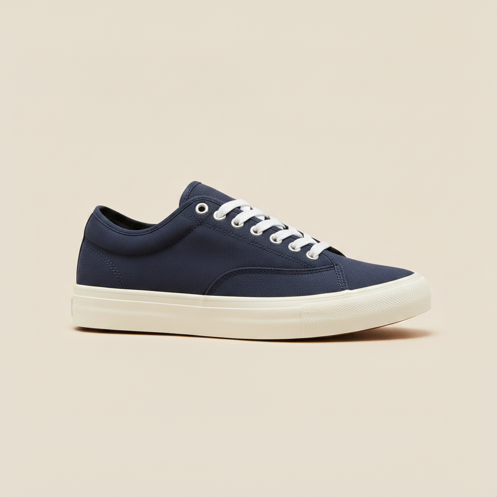 Sneakers Uomo Skate in Tela – Robuste e Casual Streetwear - Blu Navy