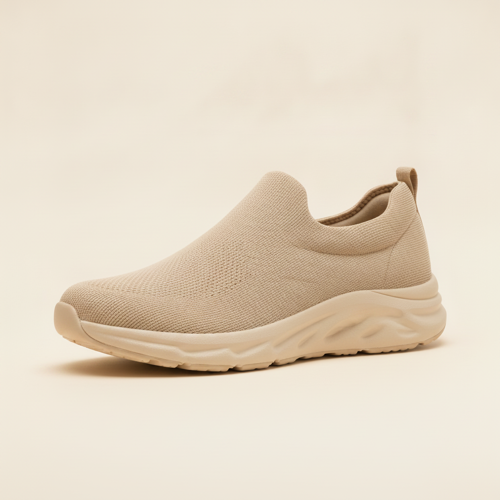 Sneakers Uomo Comfort Memory Foam – Massima Comodità Tutto il Giorno - Beige