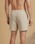 Costume Boxer Uomo Effetto Lino – Elegante e Naturale al Mare - vista posteriore