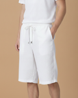 Bermuda Uomo in Lino Puro – Eleganza Naturale per l'Estate - vista laterale