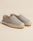 Espadrillas Uomo con Suola in Corda – Tinta Unita Naturale - Grigio