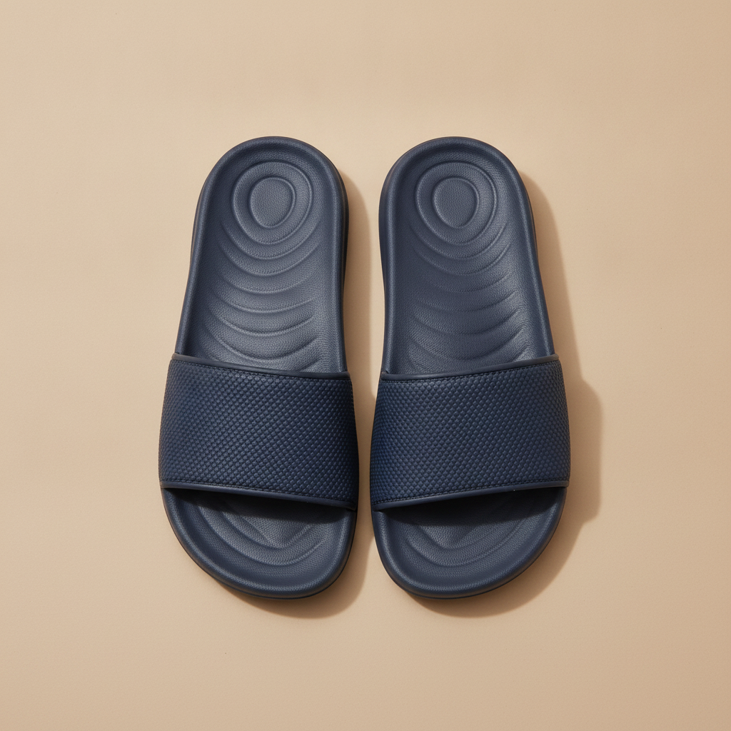 Ciabatte Slides Uomo con Fascia Testurizzata – Comfort Premium - vista dall'alto