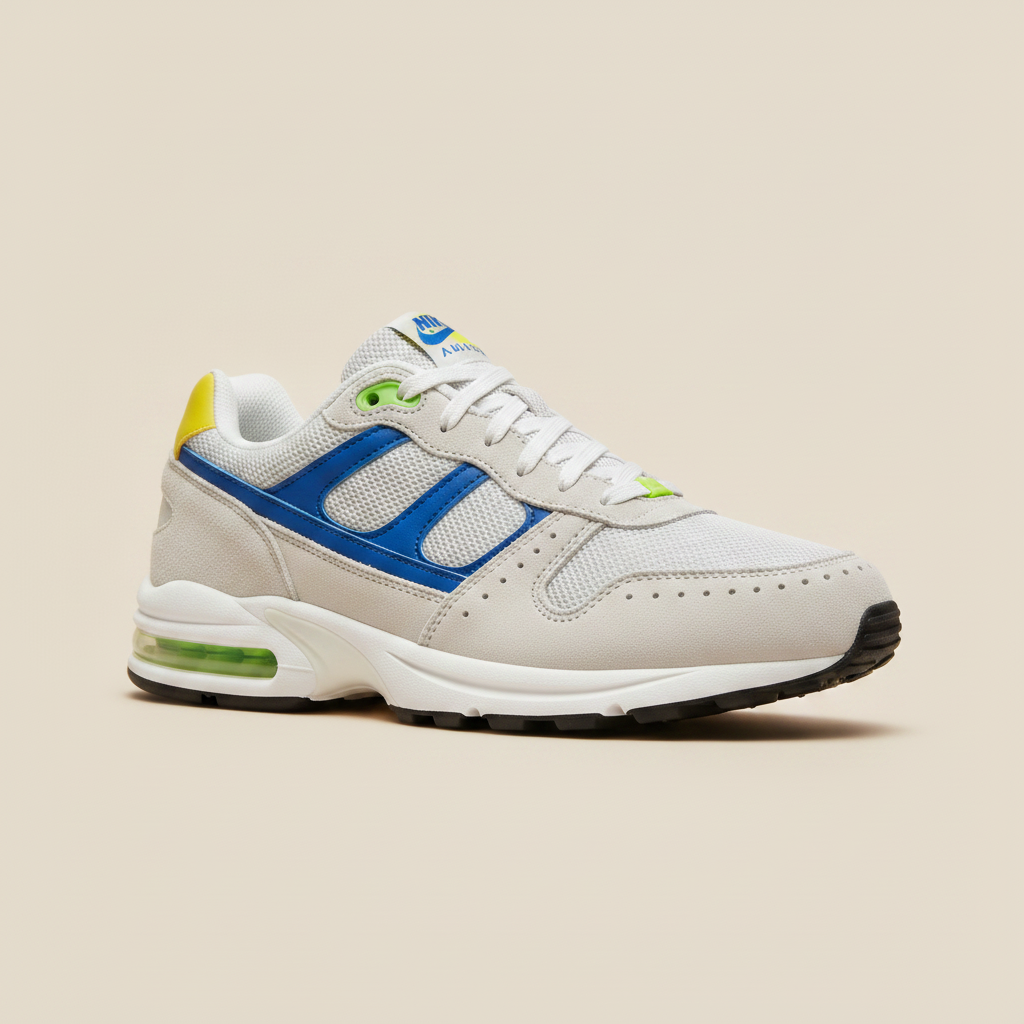 Sneakers Uomo Retro Runner Multicolor – Stile Anni '90 Vivace - Beige Multicolor