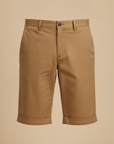 Bermuda Chino Uomo con Risvolto – Dettaglio Curato ed Elegante - Cammello