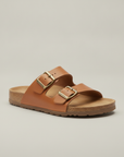 Sandali Uomo a Doppia Fascia – Eleganti in Pelle Estivi - vista 3-4