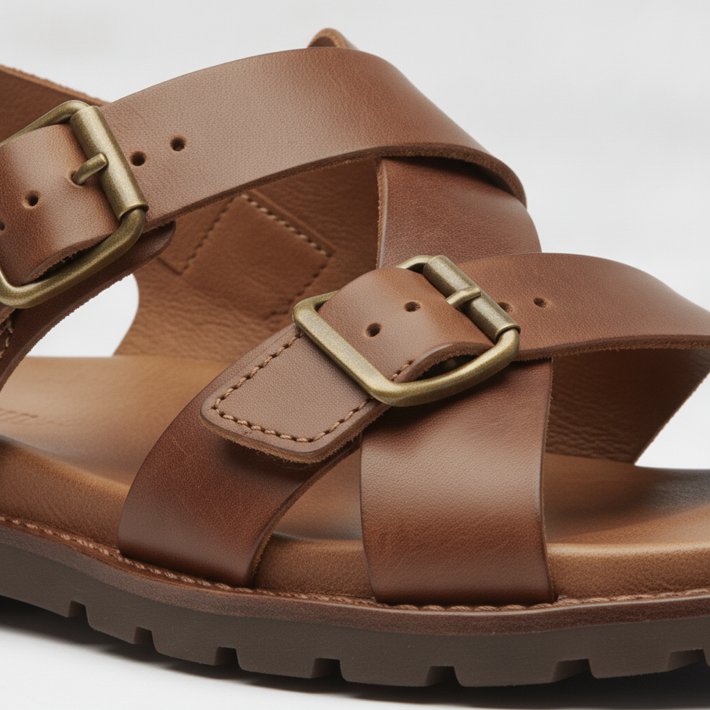 Sandali Uomo in Pelle – Eleganti e Comodi Estivi - dettaglio