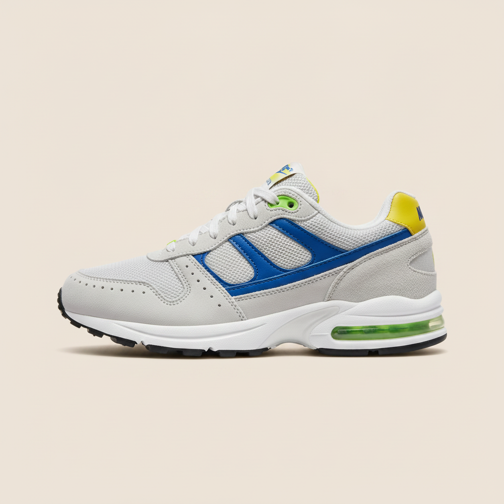 Sneakers Uomo Retro Runner Multicolor – Stile Anni '90 Vivace - vista laterale