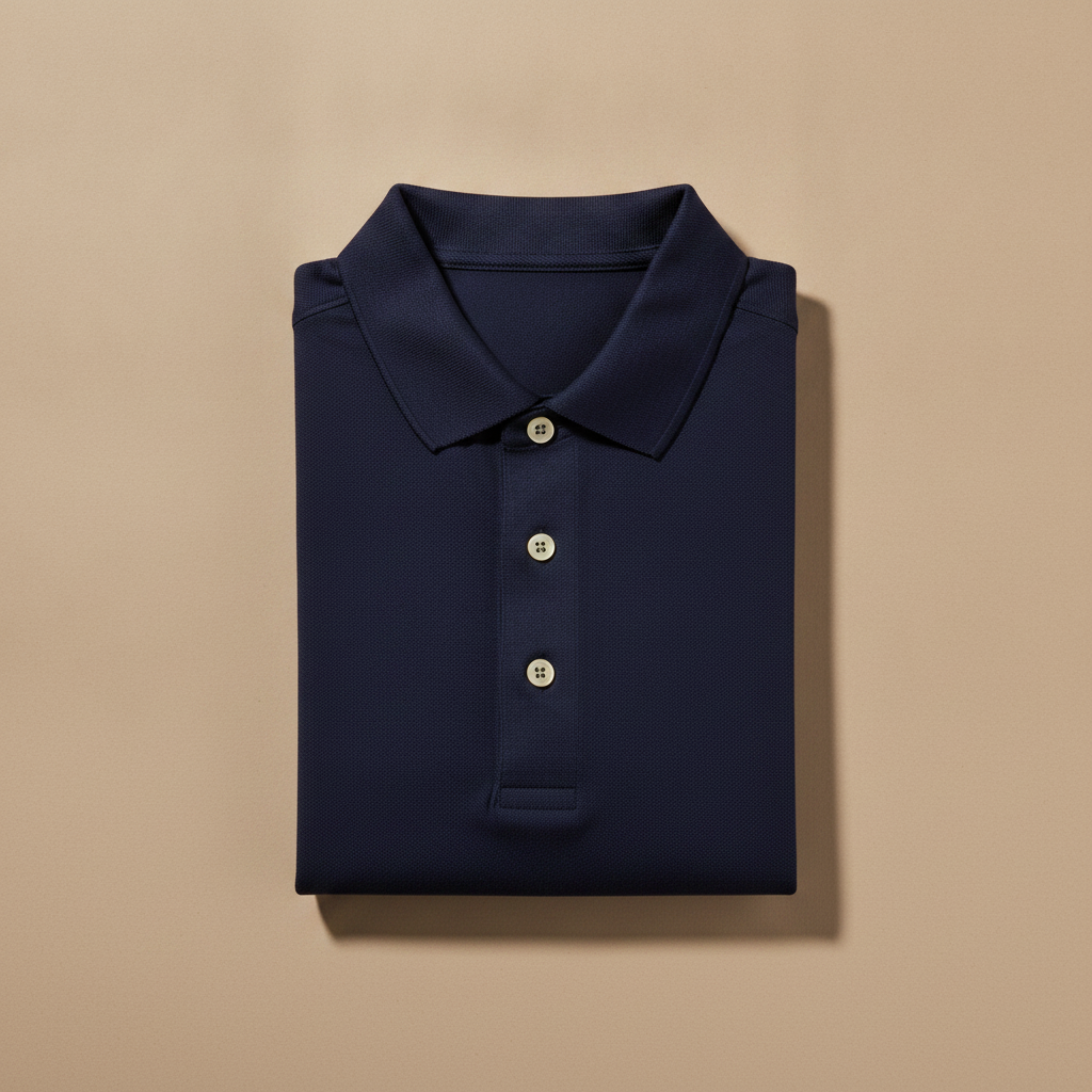 Polo Uomo Premium Filo di Scozia – Cotone Pregiato Setoso - Blu Navy