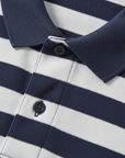 Polo Uomo a Righe Marinière – Stile Nautico Mediterraneo - dettaglio