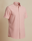 Camicia Uomo Oxford Manica Corta – Versatile ed Elegante Estiva - Rosa