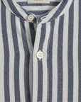 Completo Coordinato Uomo Camicia Lino a Righe e Pantaloncini - dettaglio
