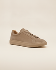 Sneakers Uomo in Pelle Scamosciata Beige – Casual Chic Naturale - Tortora
