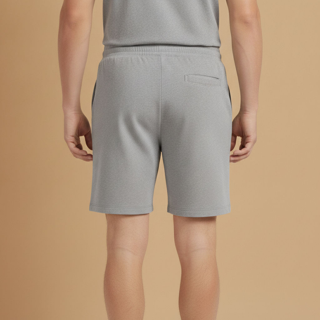Pantaloncini Sportivi Uomo in Cotone – Casual Rilassati Estivi - vista posteriore