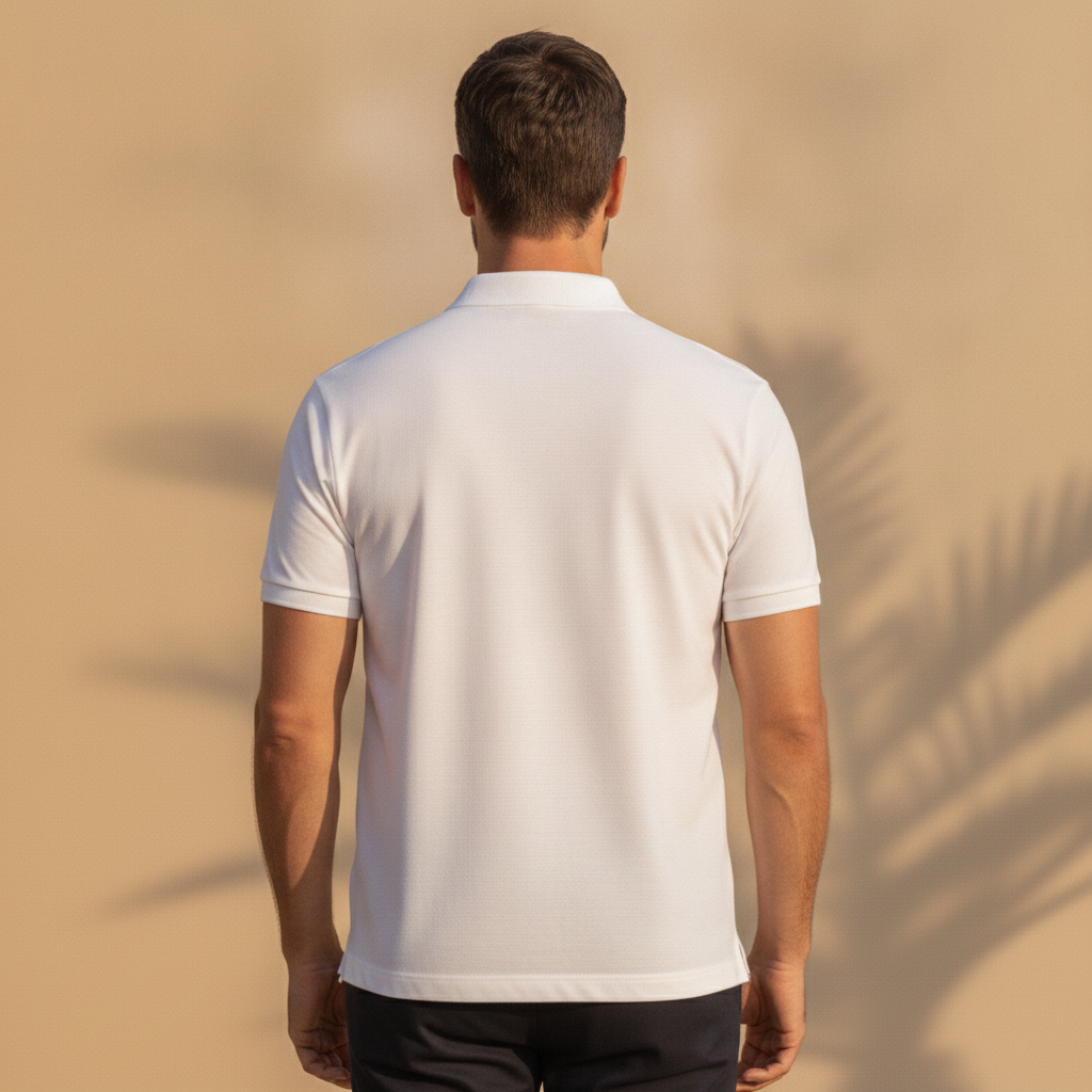 Polo Uomo Oversize Streetwear – Vestibilità Ampia Urban - vista posteriore