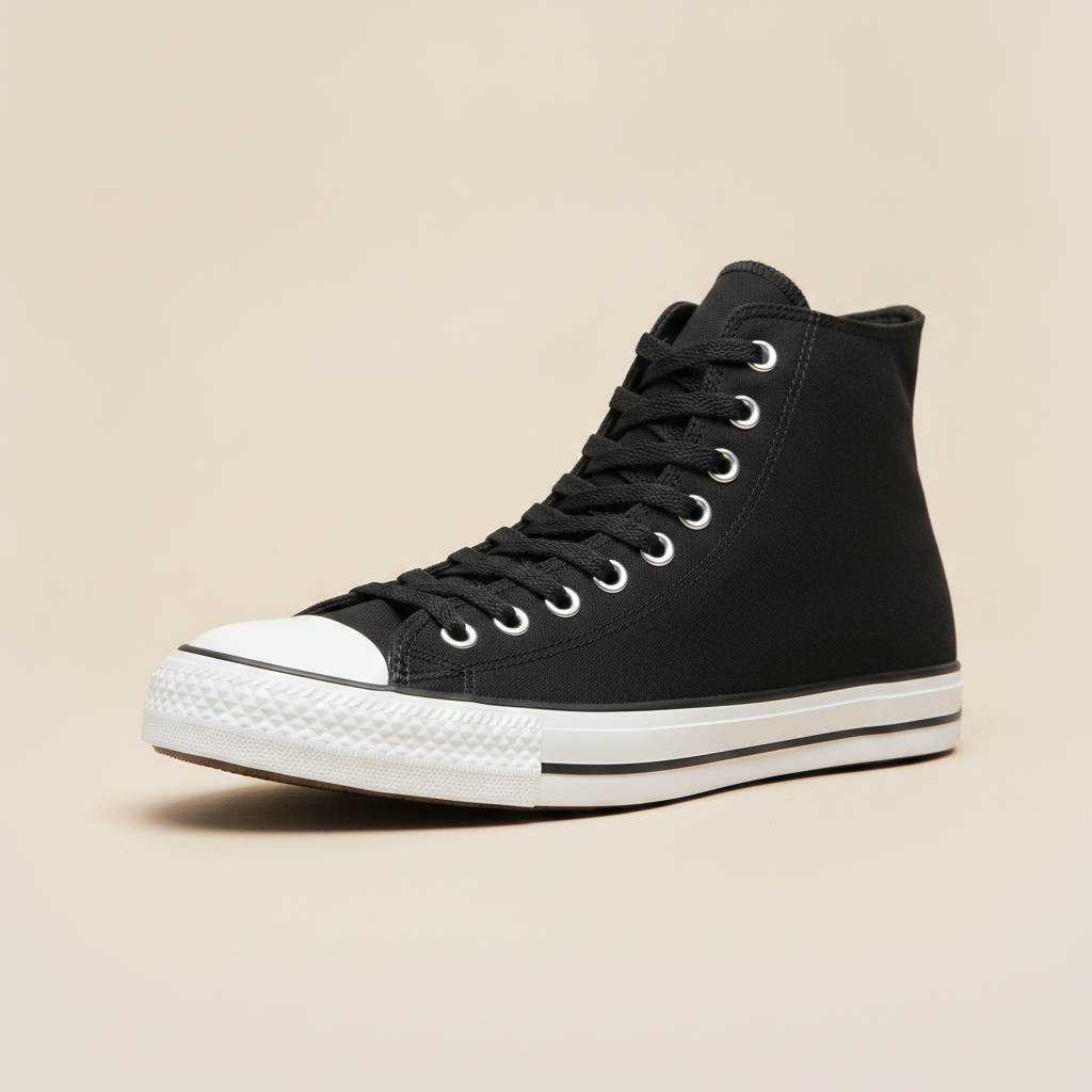 Sneakers Uomo Alte in Canvas – Casual Urbane Senza Tempo - vista 3-4