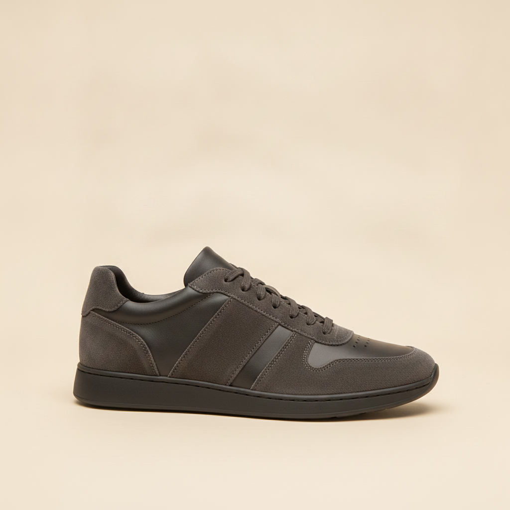 Sneakers Uomo Urban Nere Premium – Stile Cittadino Raffinato - Antracite