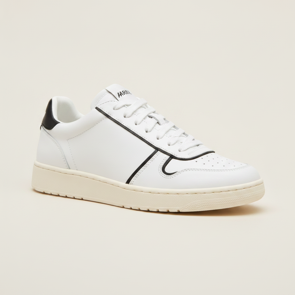 Sneakers Uomo Basse con Dettagli a Contrasto – Design Moderno - vista 3-4