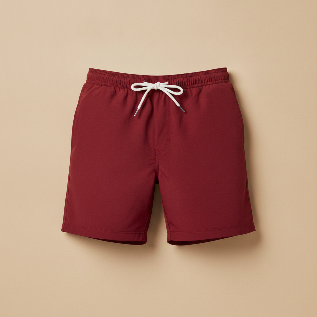 Costume Uomo Boxer ad Asciugatura Rapida – Tinta Unita Essenziale - Rosso