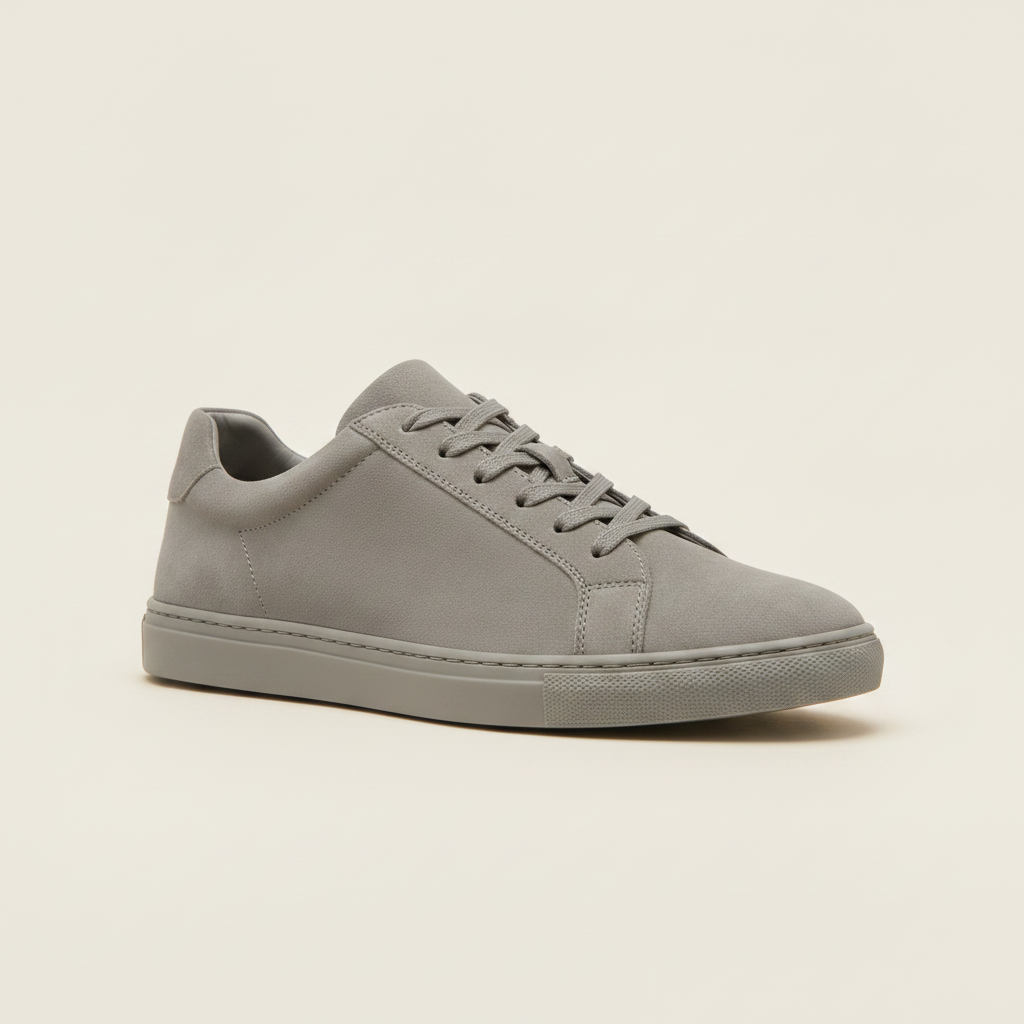 Sneakers Uomo Basse in Camoscio – Casual Morbide ed Eleganti - vista 3-4