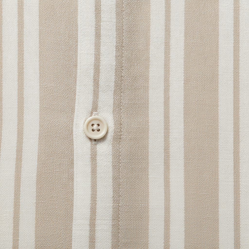 Completo Coordinato Uomo Camicia Garza Rigata e Pantaloncini - dettaglio