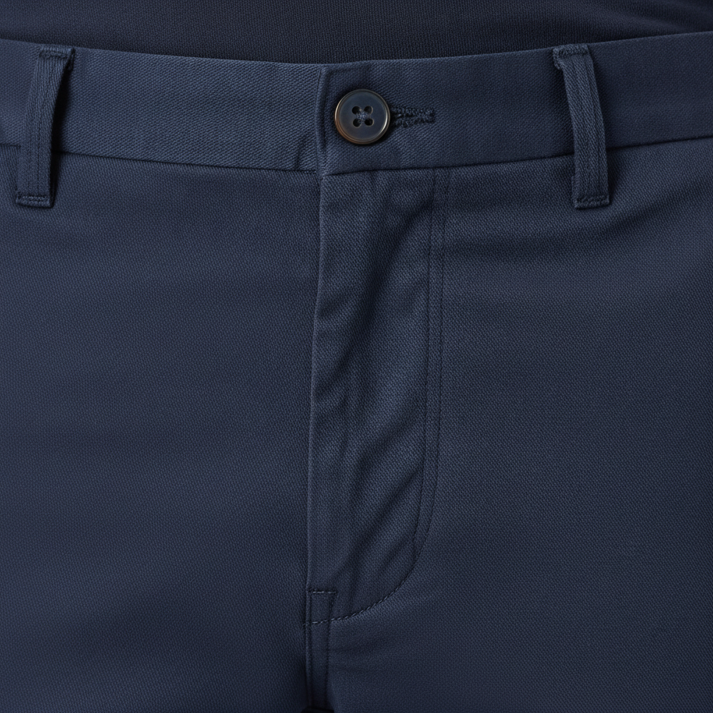 Pantaloncini Chino Slim Uomo – Vestibilità Moderna Aderente - dettaglio