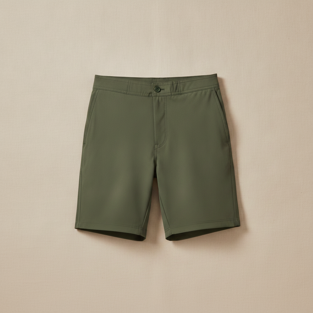Pantaloncini Mare Uomo Quick-Dry – Tasche Laterali Pratiche - Verde Militare