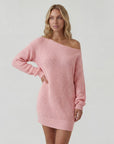 Abito maglione donna maglia strutturata – Abito mini spalle scoperte