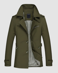 Trench Cappotto Uomo Casual Medio Lungo