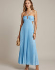 Abito lungo donna in chiffon, aderente