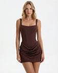 Mini Abito Donna Corsetto – Silhouette Clessidra Drappeggiata