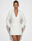 Mini blazer da donna – Scollo profondo e spalle strutturate