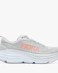 Hoka Bondi 8 Scarpe Running Grigio Perla Grigio Chiaro Donna - 2