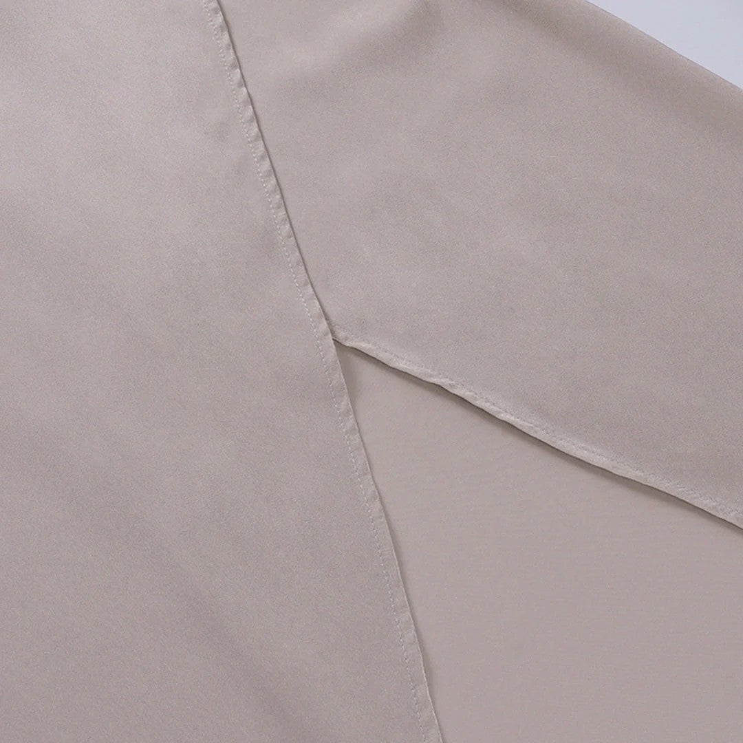 Abito lungo donna in tessuto leggero, scollo a V — vista 14